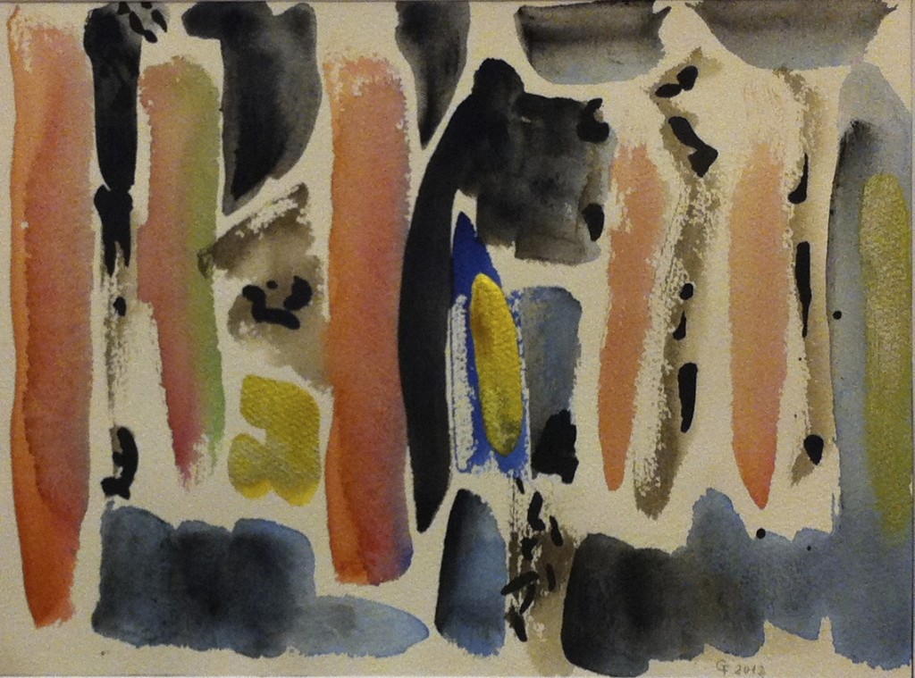 aquarelle, encre de Chine et gouache