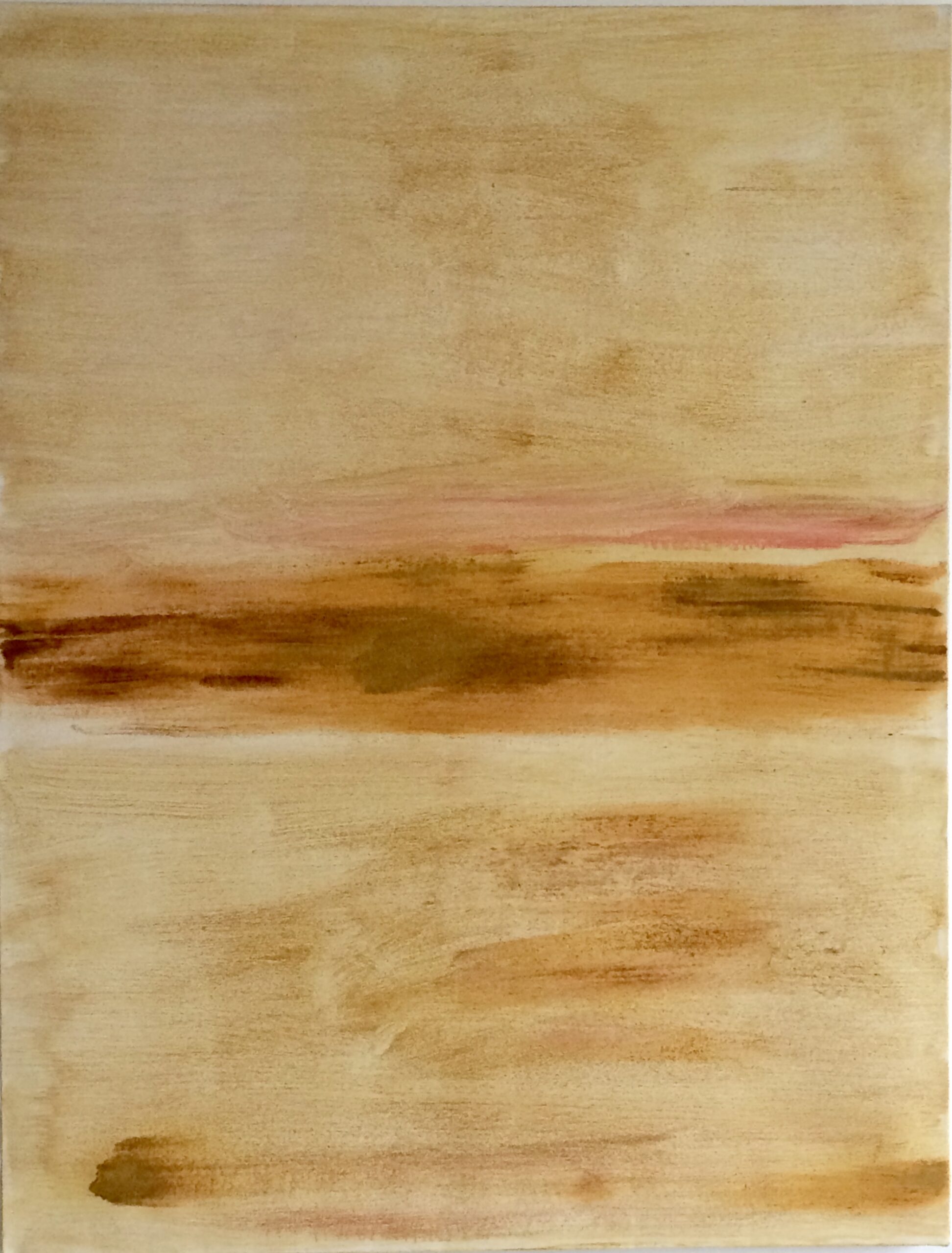 CP Huile et Terres d'Ocre sur toile, collection privée Paris