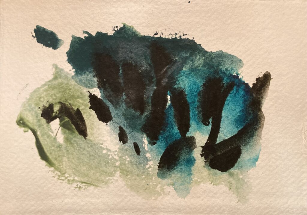 gouache sur papier coton indien